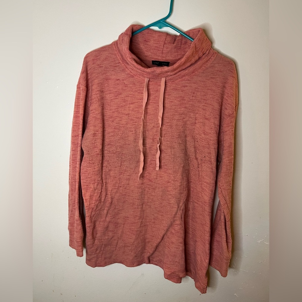 Lane Bryant coral long sleeve top